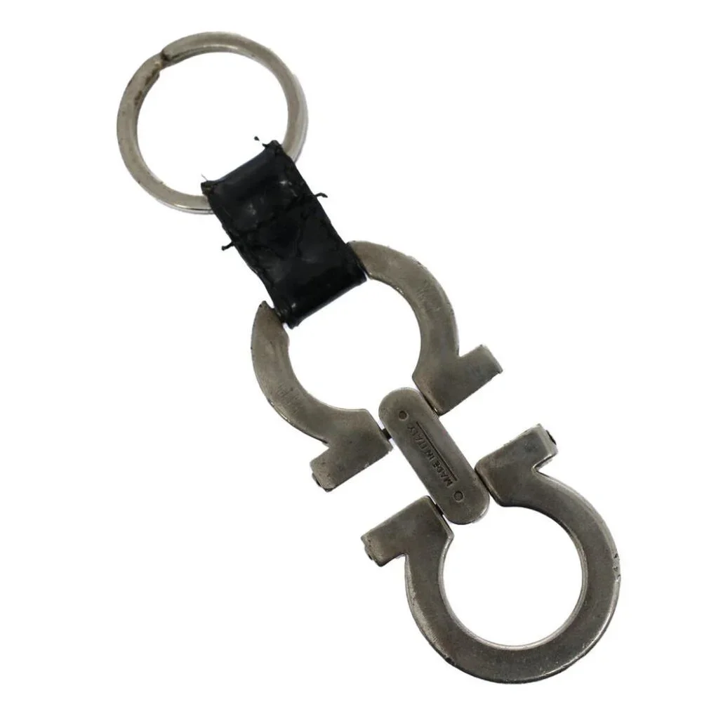 Salvatore Ferragamo Gancini Charm metal Silver